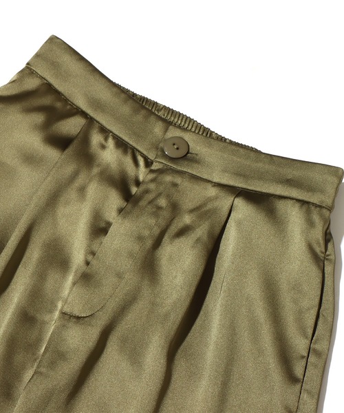 atmos pink(アトモスピンク)の「atmos pink サテンカラーパンツ / アトモスピンク サテンカラーパンツ(その他パンツ・レディース・ブラック/サックスブルー/カーキ・S/M)」の13枚目の写真