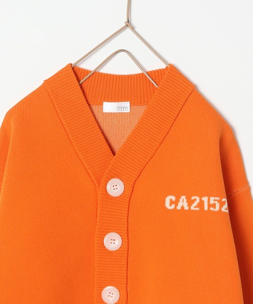 LOWRYS FARM（ローリーズファーム）の「ロゴジャガードカーディガン　166621（カーディガン/ボレロ・キッズ・オレンジ/ブルー/ブラック・110cm/120cm/130cm/140cm/150cm）」の8枚目の写真