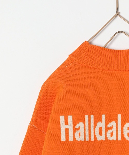 LOWRYS FARM（ローリーズファーム）の「ロゴジャガードカーディガン　166621（カーディガン/ボレロ・キッズ・オレンジ/ブルー/ブラック・110cm/120cm/130cm/140cm/150cm）」の4枚目の写真