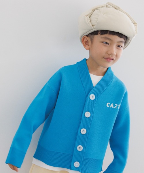 LOWRYS FARM（ローリーズファーム）の「ロゴジャガードカーディガン　166621（カーディガン/ボレロ・キッズ・オレンジ/ブルー/ブラック・110cm/120cm/130cm/140cm/150cm）」の20枚目の写真