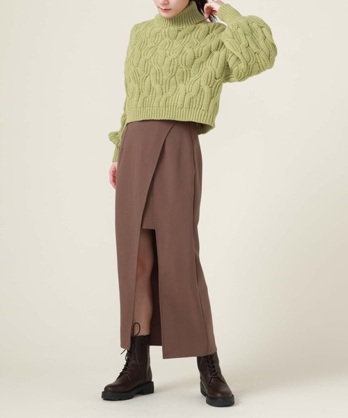 archives（アルシーヴ）の「アシメレイヤードスカート（スカート・レディース・ブラック/モカ/ベージュ・MEDIUM）」の18枚目の写真