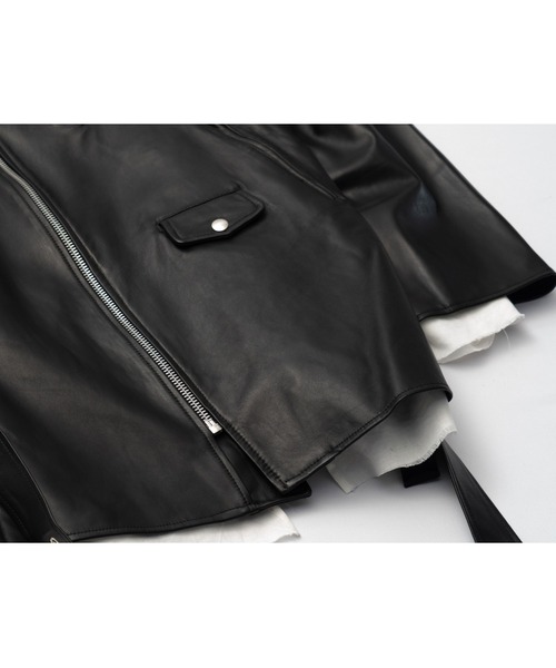 L.H.P（エルエイチピー）の「wizzard/ウィザード/OS RIDERS JACKET LEATHER（ライダースジャケット・メンズ・ブラック・1/2/3）」の7枚目の写真
