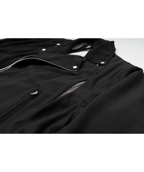 L.H.P（エルエイチピー）の「wizzard/ウィザード/OS RIDERS JACKET LEATHER（ライダースジャケット・メンズ・ブラック・1/2/3）」の9枚目の写真