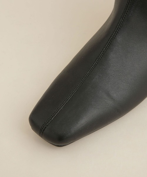 NANO universe（ナノユニバース）の「LB.04/ストレッチショートブーツ（ブーツ・レディース・ベージュ/ブラック・36/37/38）」の5枚目の写真