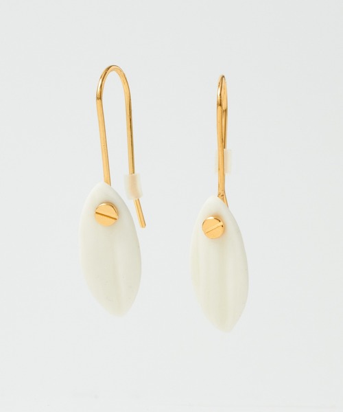 collex（コレックス）の「【Vesna Garic/ヴェスナガリック】 ヴィッシーピアスⅱ（ピアス（両耳用）・レディース・ホワイト/グリーン・フリー）」の6枚目の写真