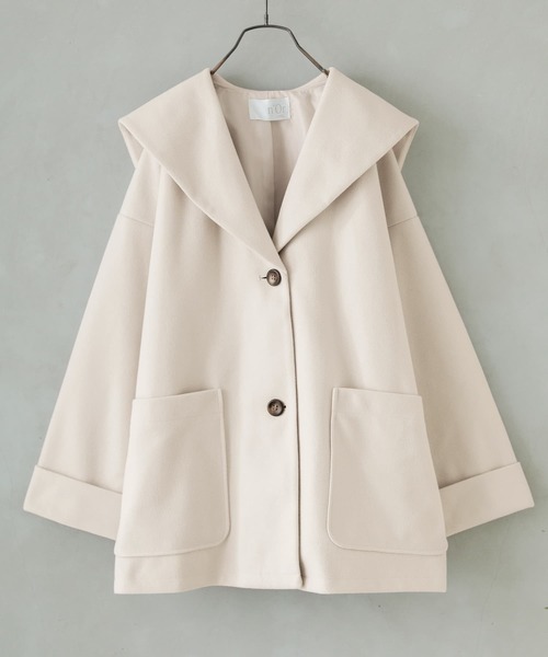 osharewalker（オシャレウォーカー）の「【廃盤】『ニットモッサセーラーカラージャケット』（その他アウター・レディース・ブラック/アイボリー/パープル/モカ・FREE）」の20枚目の写真