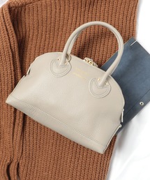 【YOUNG&OLSEN】EMBOSSED LEATHER ZIP BOAT BAG S