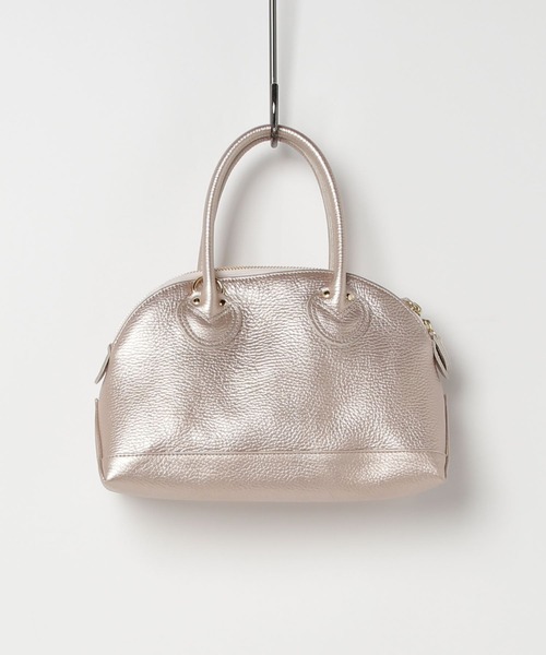 YOUNG&OLSEN The DRYGOODS STORE（ヤングアンドオルセン）の「【YOUNG&OLSEN】EMBOSSED LEATHER ZIP BOAT BAG S（ショルダーバッグ・レディース・グレー系その他2/ベージュ系2/グリーン・FREE）」の6枚目の写真