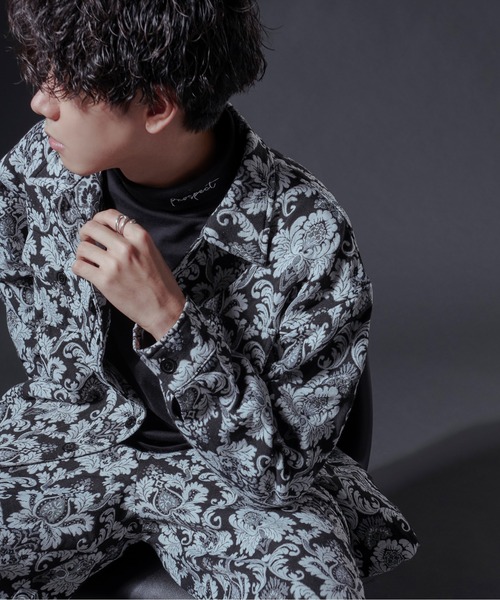 Ellno Loset(エルノロゼット)の「ジャガードジャケット/セットアップ対応(ブルゾン・メンズ・ブラック・MEDIUM/LARGE)」の13枚目の写真