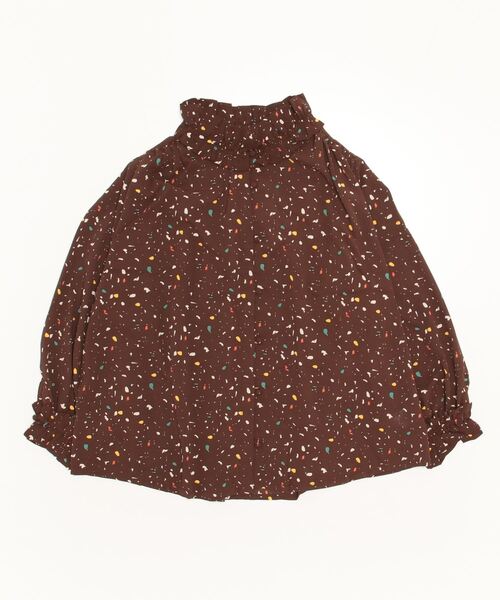 sandy（サンディー）の「【sandy】プリントフリルブラウス（シャツ/ブラウス・レディース・ベージュ/ブラウン/ブラック・FREE）」の3枚目の写真