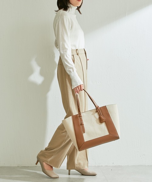 PAPILLONNER（パピヨネ）の「【OT】ベルトハンドルトート/PAPILLONNER/パピヨネ（トートバッグ・レディース・ブラウン/ブラック・FREE）」の8枚目の写真