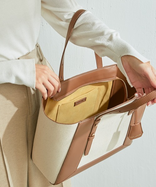 PAPILLONNER（パピヨネ）の「【OT】ベルトハンドルトート/PAPILLONNER/パピヨネ（トートバッグ・レディース・ブラウン/ブラック・FREE）」の10枚目の写真