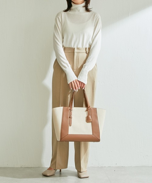 PAPILLONNER（パピヨネ）の「【OT】ベルトハンドルトート/PAPILLONNER/パピヨネ（トートバッグ・レディース・ブラウン/ブラック・FREE）」の4枚目の写真