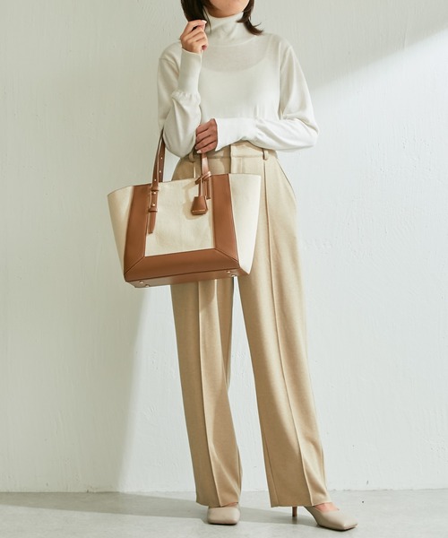 PAPILLONNER（パピヨネ）の「【OT】ベルトハンドルトート/PAPILLONNER/パピヨネ（トートバッグ・レディース・ブラウン/ブラック・FREE）」の6枚目の写真