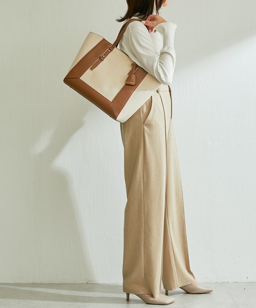 PAPILLONNER（パピヨネ）の「【OT】ベルトハンドルトート/PAPILLONNER/パピヨネ（トートバッグ・レディース・ブラウン/ブラック・FREE）」の3枚目の写真