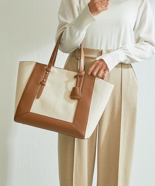 PAPILLONNER（パピヨネ）の「【OT】ベルトハンドルトート/PAPILLONNER/パピヨネ（トートバッグ・レディース・ブラウン/ブラック・FREE）」の7枚目の写真