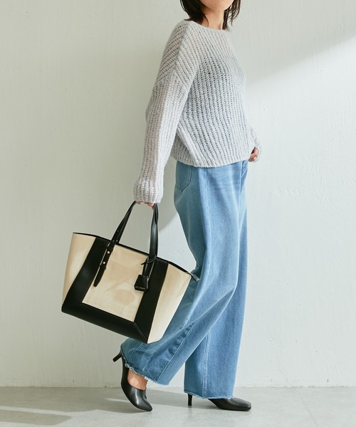 PAPILLONNER（パピヨネ）の「【OT】ベルトハンドルトート/PAPILLONNER/パピヨネ（トートバッグ・レディース・ブラウン/ブラック・FREE）」の12枚目の写真