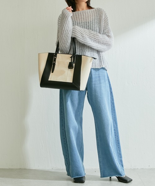 PAPILLONNER（パピヨネ）の「【OT】ベルトハンドルトート/PAPILLONNER/パピヨネ（トートバッグ・レディース・ブラウン/ブラック・FREE）」の13枚目の写真