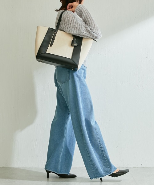 PAPILLONNER（パピヨネ）の「【OT】ベルトハンドルトート/PAPILLONNER/パピヨネ（トートバッグ・レディース・ブラウン/ブラック・FREE）」の15枚目の写真