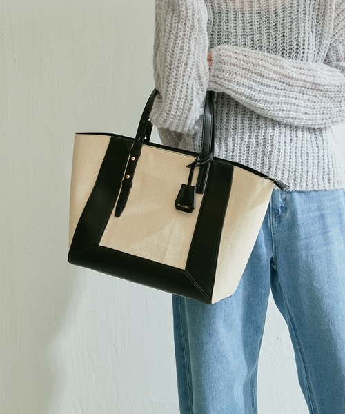 PAPILLONNER（パピヨネ）の「【OT】ベルトハンドルトート/PAPILLONNER/パピヨネ（トートバッグ・レディース・ブラウン/ブラック・FREE）」の14枚目の写真