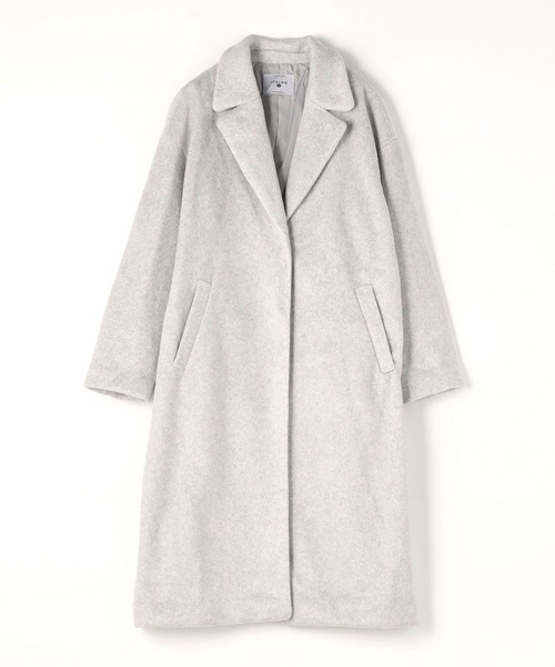 179/WG(イチナナキュウダブルジー)の「モッサ風ダブルフェイス テーラードコート(チェスターコート・レディース・グレー/ブラウン/ネイビー・MEDIUM)」の5枚目の写真