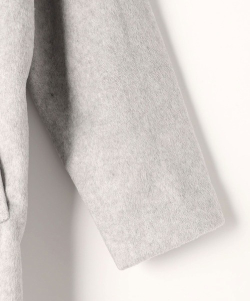 179/WG(イチナナキュウダブルジー)の「モッサ風ダブルフェイス テーラードコート(チェスターコート・レディース・グレー/ブラウン/ネイビー・MEDIUM)」の9枚目の写真