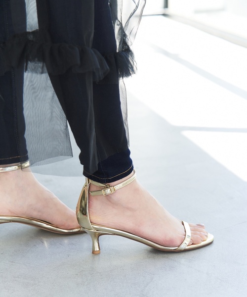 LE TALON（ルタロン）の「5cmホソストラップサンダル（サンダル・レディース・ゴールド/ブラック/ラベンダー/ピンク・22cm/22.5cm/23cm/23.5cm/24cm/24.5cm/25cm/25.5cm/21.5）」の4枚目の写真