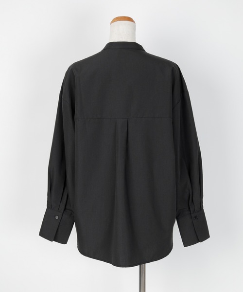 UR'S(ユアーズ)の「レースブザムバンドカラーシャツ(シャツ/ブラウス・レディース・ブラック/ホワイト・M/L/S)」の13枚目の写真