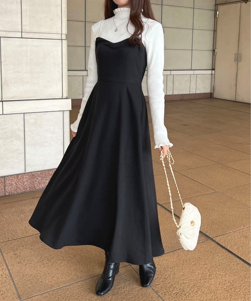 apres jour（アプレジュール）の「肩紐2WAYキャミワンピース