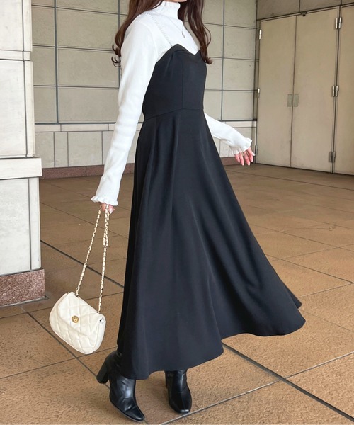 apres jour（アプレジュール）の「肩紐2WAYキャミワンピース【ZOZOTOWN