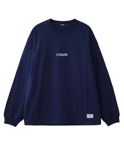SILAS（サイラス）の「EMBROIDERY OLD LOGO WIDE L/S TEE（Tシャツ/カットソー・メンズ・ブラック/ホワイト/ネイビー/アッシュ・M/L/XL）」の4枚目の写真