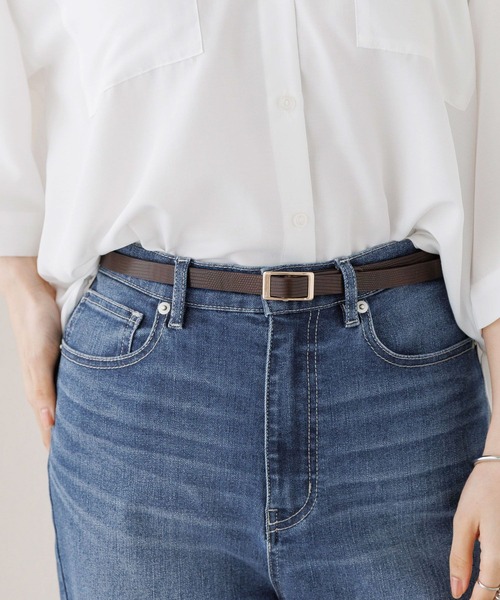 LEPSIM（レプシィム）の「ピンレスリバーシブルベルト　177512（ベルト・レディース・ブラック/グレイッシュベージュ/ブラウン・ONE SIZE）」の3枚目の写真