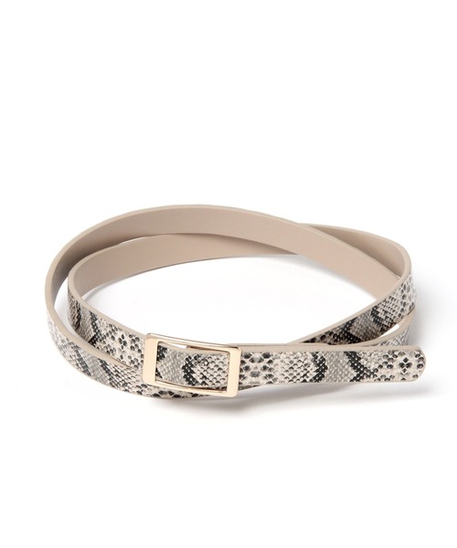 LEPSIM（レプシィム）の「ピンレスリバーシブルベルト　177512（ベルト・レディース・ブラック/グレイッシュベージュ/ブラウン・ONE SIZE）」の5枚目の写真