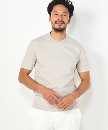 シルケットクルーネックテーラードTシャツ