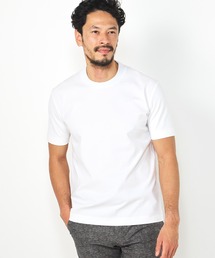 シルケットクルーネックテーラードTシャツ