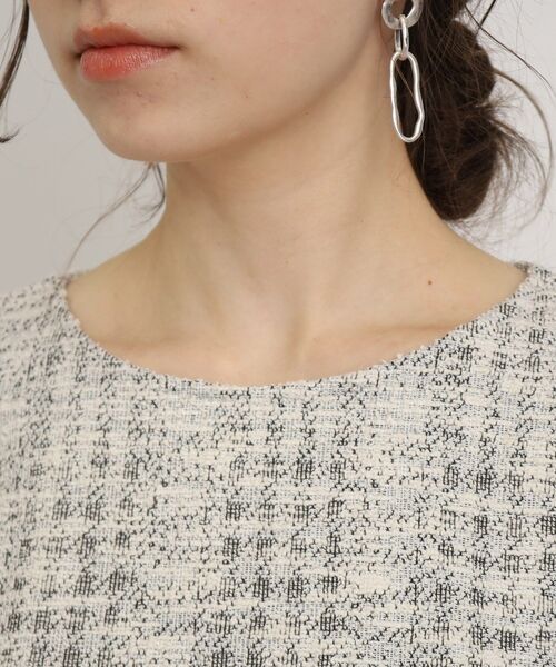 DRESKIP（ドレスキップ）の「◆カットツィ－ド袖シフォンプルオーバー（Tシャツ/カットソー・レディース・ホワイト系6/ブラック系3/ブラック・04/02/03）」の7枚目の写真