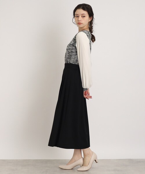 DRESKIP（ドレスキップ）の「◆カットツィ－ド袖シフォンプルオーバー（Tシャツ/カットソー・レディース・ホワイト系6/ブラック系3/ブラック・04/02/03）」の16枚目の写真