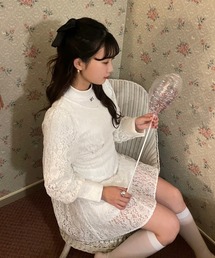 one after another NICE CLAUP | 【スタッフ考案】ハイネックトップス+ミニワンピース(ワンピース)