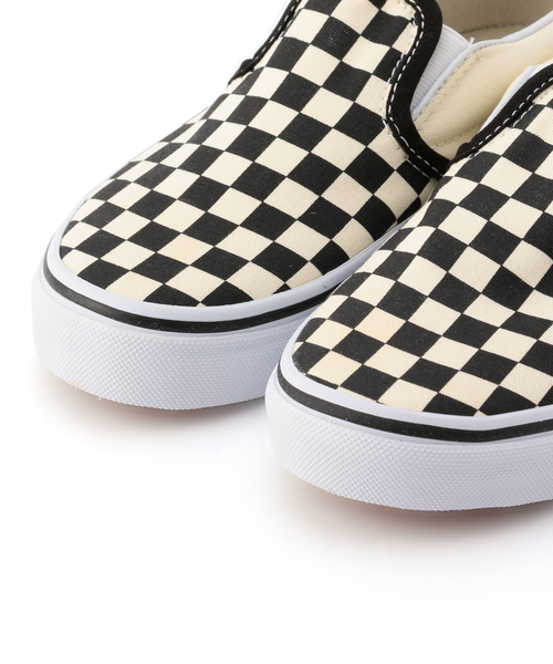 VANS（バンズ）の「VANS:CHECKERBOARD SLIP-ON(16～21㎝)（スニーカー・キッズ・ブラック・17/19/18/16/20/21）」の2枚目の写真