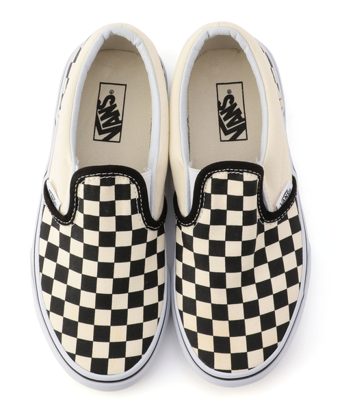 VANS（バンズ）の「VANS:CHECKERBOARD SLIP-ON(16～21㎝)（スニーカー・キッズ・ブラック・17/19/18/16/20/21）」の5枚目の写真