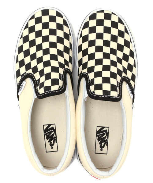 VANS（バンズ）の「VANS:CHECKERBOARD SLIP-ON(16～21㎝)（スニーカー・キッズ・ブラック・17/19/18/16/20/21）」の9枚目の写真