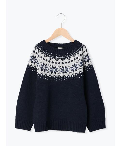 Samansa Mos2 Lagom（サマンサモスモスラーゴム）の「雪柄ジャカード