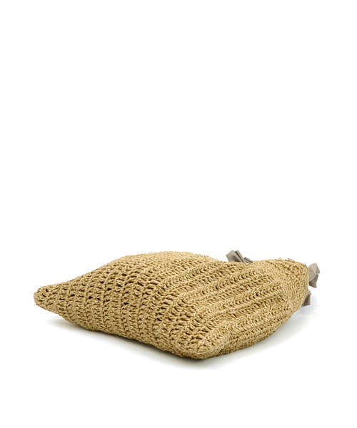 cache cache（カシュ カシュ）の「カシュカシュ cachecache / フリルワンハンドルペーパー手編みトート（かごバッグ・レディース・グリーン/ピンク/ブルー/ラベンダー/ブラック/ベージュ系その他・FREE）」の16枚目の写真