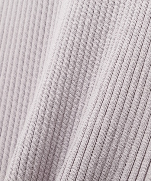 PROPORTION BODY DRESSING（プロポーションボディドレッシング）の「ラッフルレースリブニット / 1213170317（ニット/セーター・レディース・カーキ/ホワイト系その他/パープル・SMALL/MEDIUM）」の13枚目の写真