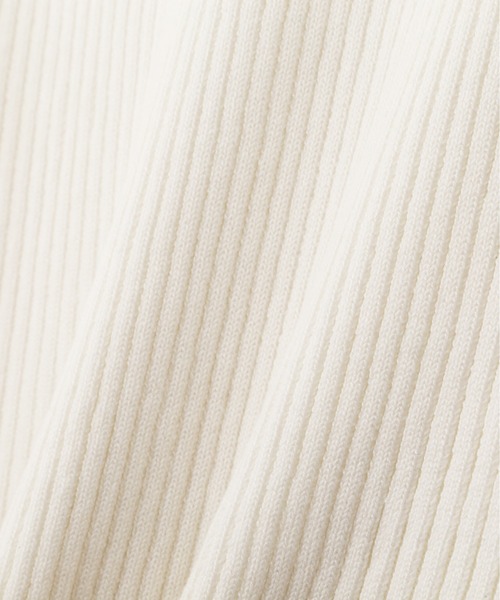 PROPORTION BODY DRESSING（プロポーションボディドレッシング）の「ラッフルレースリブニット / 1213170317（ニット/セーター・レディース・カーキ/ホワイト系その他/パープル・SMALL/MEDIUM）」の5枚目の写真