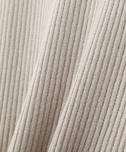 PROPORTION BODY DRESSING（プロポーションボディドレッシング）の「ラッフルレースリブニット / 1213170317（ニット/セーター・レディース・カーキ/ホワイト系その他/パープル・SMALL/MEDIUM）」の7枚目の写真