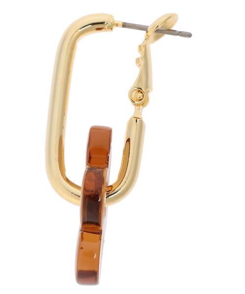 Green　Parks（グリーンパークス）の「・HALF TIME 2WAYフラワーピアス（ピアス（両耳用）・レディース・ブラック/ブラウン/ホワイト・FREE）」の6枚目の写真