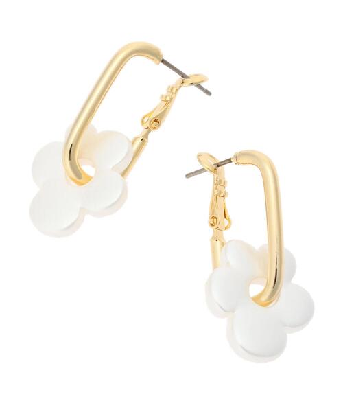 Green　Parks（グリーンパークス）の「・HALF TIME 2WAYフラワーピアス（ピアス（両耳用）・レディース・ブラック/ブラウン/ホワイト・FREE）」の7枚目の写真