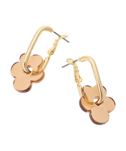 Green　Parks（グリーンパークス）の「・HALF TIME 2WAYフラワーピアス（ピアス（両耳用）・レディース・ブラック/ブラウン/ホワイト・FREE）」の9枚目の写真