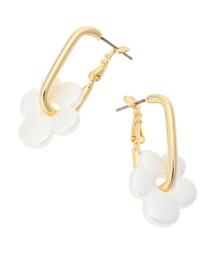 ・HALF TIME 2WAYフラワーピアス